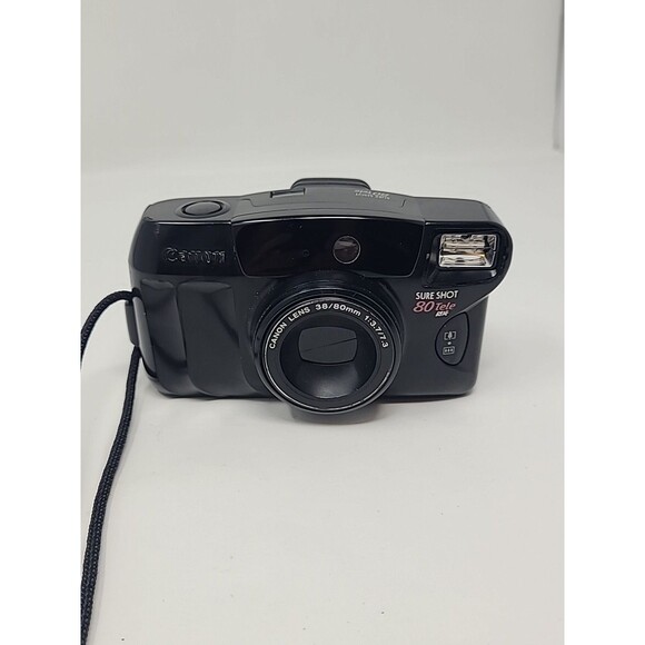 Canon Sure Shot 80 Tele SAF 35mm Point & Shoot Film Camera - Picture 9 of 9